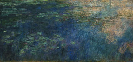 Cuadro de Oscar-Claude Monet - Reflexiones de nubes en el Estanque de Nenúfares
