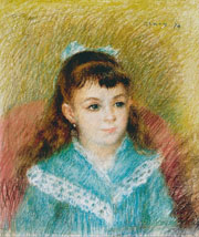 Cuadro de Pierre Auguste Renoir - Retrato de una Chica Joven,