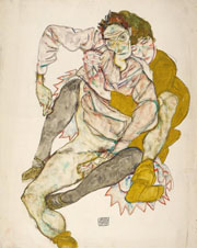 Cuadro de Egon Leo Adolf Schiele - Pares asentados