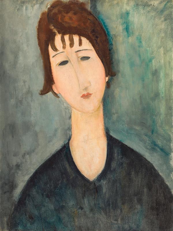 Cuadro de Amedeo Modigliani - A Woman (1917