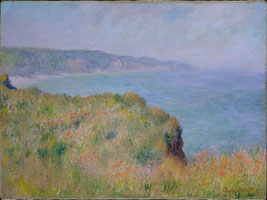 Cuadro de Oscar-Claude Monet - Acantilado cerca de Pourville