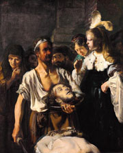 Cuadro de Rembrandt Harmenszoon van Rijn  - La decapitación de Juan el Bautista