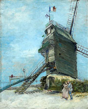 Cuadro de Vincent Willem van Gogh  - Le Moulin de la Galette