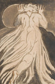 Cuadro de William Blake  - El primer libro de Urizen, lámina 28