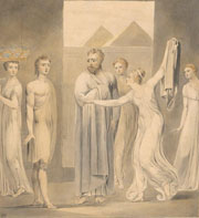 Cuadro de William Blake  - La esposa de José y Potifar