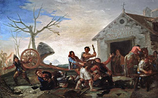 Cuadro de Francisco de Goya y Lucientes - La riña en el Mesón del Gallo 