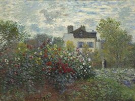 Cuadro de Oscar-Claude Monet - El Jardín de Monet en Argenteuil
