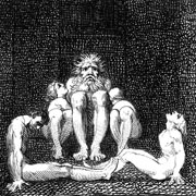 Cuadro de William Blake  - ¿Tu Dios o sacerdote toma tanta venganza?