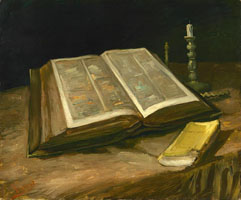 Cuadro de Vincent Willem van Gogh  - Bodegón con la Biblia