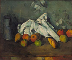 Cuadro de Paul Cézanne - Leche y Manzanas