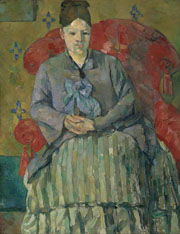 Cuadro de Paul Cézanne - Madame Cézanne en un Sillón Rojo