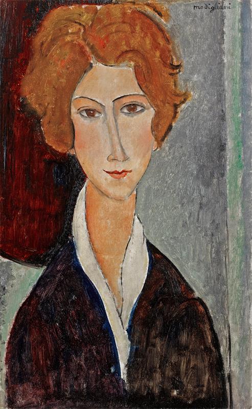 Cuadro de Amedeo Modigliani - Portrait de femme (circa 1917