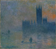 Cuadro de Oscar-Claude Monet - Casas del Parlamento, Efecto de niebla