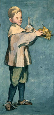 Cuadro de Édouard Manet - Niño que lleva una bandeja (8.4 X 4.5)