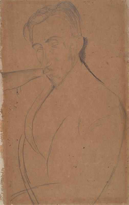 Cuadro de Amedeo Modigliani - Portrait of Donato Frisia (ca. 1917)