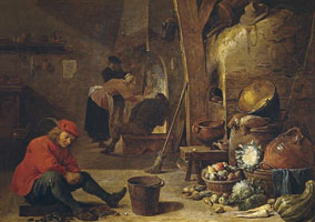 Cuadro de David Teniers (El Joven) - La cocina