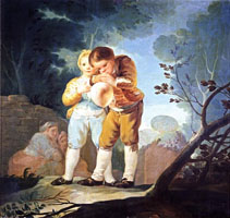 Cuadro de Francisco de Goya y Lucientes - Niños inflando una vejiga 