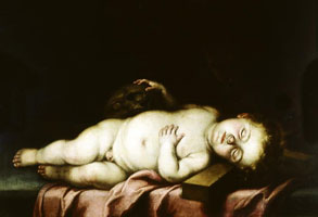 Cuadro de Bartolomé Esteban Murillo - El Niño Jesús dormido sobre la Cruz