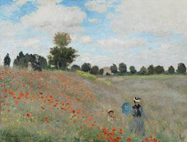 Cuadro de Oscar-Claude Monet - Amapolas en Argenteuil