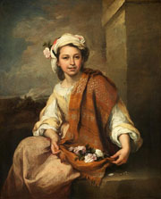 Cuadro de Bartolomé Esteban Murillo - La niña de las flores