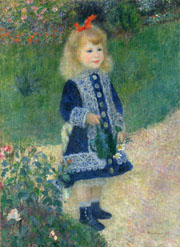 Cuadro de Pierre Auguste Renoir - Una chica con una regadera 