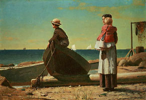 Cuadro de Homer winslow - Papá está viniendo