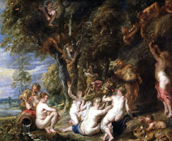 Cuadro de Peter Paul Rubens - Ninfas y sátiros