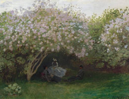 Cuadro de Oscar-Claude Monet - Lilas, tiempo gris