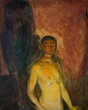 Cuadro de Edvard Munch - Autorretrato en el Infierno