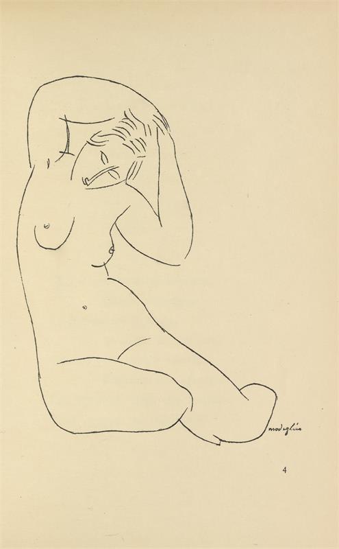 Cuadro de Amedeo Modigliani - Les nymphes 4 (1921)