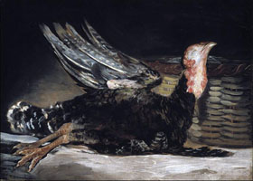 Cuadro de Francisco de Goya y Lucientes - Un pavo muerto 