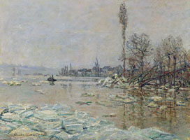 Cuadro de Oscar-Claude Monet - Desintegración de hielo