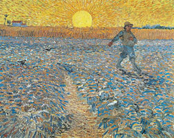 Cuadro de Vincent Willem van Gogh  - El Sembrador de Van Gogh