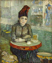 Cuadro de Vincent Willem van Gogh  - En el cafe; Agostina Segatori en Le tambourin