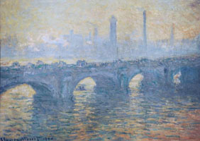 Cuadro de Oscar-Claude Monet - Puente de Waterloo, efecto luz del sol