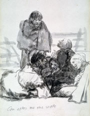 Cuadro de Francisco de Goya y Lucientes - Con estos no me meto