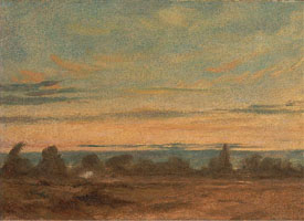 Cuadro de John Constable - Verano - Paisaje de la noche