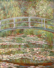 Cuadro de Oscar-Claude Monet - Puente sobre un estanque de lirios de agua