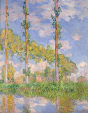 Cuadro de Oscar-Claude Monet - Chopos en el Sol