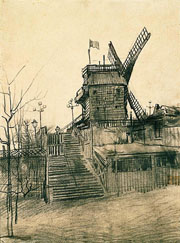 Cuadro de Vincent Willem van Gogh  - Moulin de la Galette