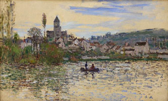 Cuadro de Oscar-Claude Monet - El Sena en Vetheuil