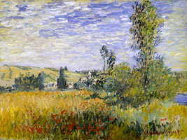 Cuadro de Oscar-Claude Monet - Paisaje en Vetheuil