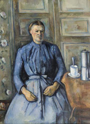 Cuadro de Paul Cézanne - Mujer con la cafetera