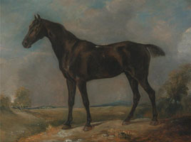Cuadro de John Constable - Caballo negro de montar