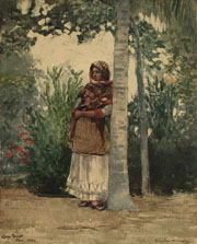 Cuadro de Homer winslow - Bajo una palmera