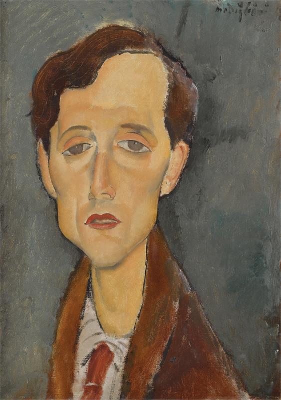 Cuadro de Amedeo Modigliani - Portrait of Frans Hellens
