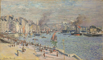 Cuadro de Oscar-Claude Monet - Puerto de Le Havre