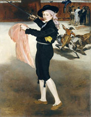 Cuadro de Édouard Manet - Mlle Victorine Meurent en el vestuario de una Espada