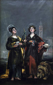 Cuadro de Francisco de Goya y Lucientes - Santa Justa y Santa Rufina 