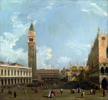 Cuadro de Giovanni Antonio Canal -  Piazzetta desde el Molo